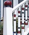 Painted Newel and Spindles
